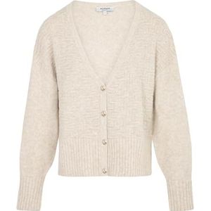 Morgan Korte vest met V-hals en lange mouwen, Emerald, XS