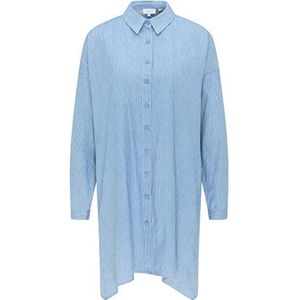 usha BLUE LABEL Dames hemdjurk 17910953-US03, lichtblauw, L, hemdjurk, L