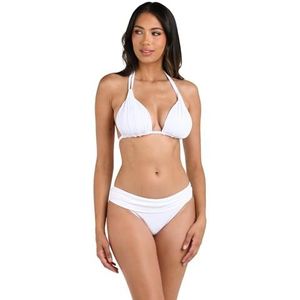 La Blanca Women's Island Goddess Sliding Halter Bikini Top White 12