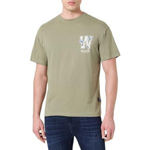 KEYLARGO Heren T-shirt MT KLWRITE Round-Loos, Sage Green (1537), M