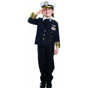Verkleed Amerika Admiraal kostuum voor kinderen - maat Toddler 4 (3-4 jaar)