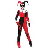 Rubie's Officiële superschurkin Harley Quinn jumpsuit, kostuum voor volwassenen, maat M