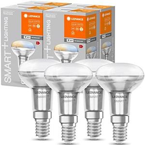 LEDVANCE Smart LED R50 spot lamp met Wifi technologie, E14 basis, lichtkleur veranderbaar (2700-6500K), vervanger voor 40W reflector gloeilampen, bedienbaar met Alexa, Google & App, 4-pak