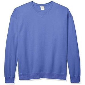 Hanes Heren Comfortwash kledingstuk geverfd fleece sweatshirt, Diep Forte Blauw, XL