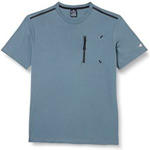 Champion Legacy X-PRO Zip Pocket S/S T-shirt voor heren, Tinnen grijs, S