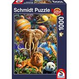 Schmidt Spiele 58988 Wonderbaarlijk universum, puzzel van 1000 stukjes
