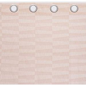 Sancarlos Bricks gordijn, 100% polyester, roze, 140 x 270 cm