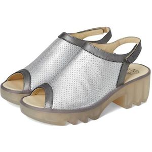 Fly London Dames TEIF577FLY Sandaal, Zilver/Plomo, 3 UK, Zilver Plomo, 36 EU