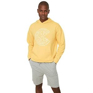 TRENDYOL MAN Sweatshirt - Geel - Regular, Mosterd, S
