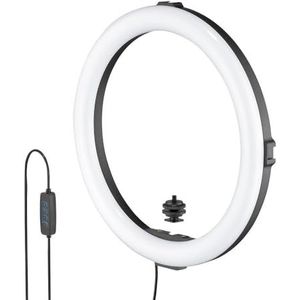 JOBY Beamo ringlamp 12"" - Grote LED-selfie-ringlamp voor telefoons of camera's met 3 lichtmodi en 10 helderheidsniveaus, mobiel, video, vloggen, livestream, thuiswerken, schoonheid, make-up, FaceTime