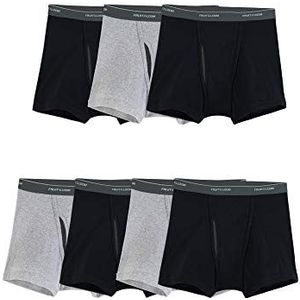 Fruit of the Loom Coolzone boxershorts voor heren, vochtafvoerend en ademend, multipacks in verschillende kleuren, Korte Been - 7 Pack - Zwart/Grijs, S
