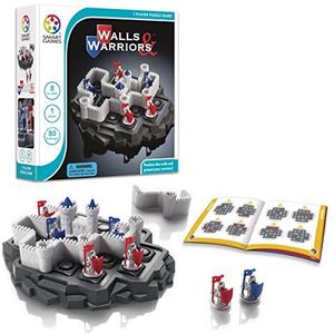 Smart Games - Walls & Warriors, Puzzle Game with 80 Challenges, 8+ Years