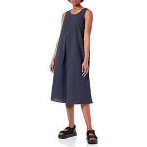 Timezone Linen Longdress casual jurk voor dames, total eclipse, XS