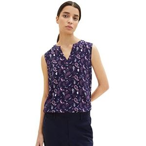 TOM TAILOR Dames 1037428 blouse, 32815-Navy Paisley Design, 36, 32815 - Navy Paisley Design, 36