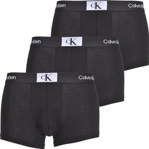Calvin Klein Heren Trunk (Pack van 3), Zwart, Zwart, Zwart, XS