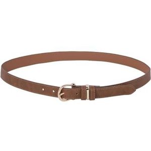 Springfield riem, bruin, bedrukt, normaal voor dames, reliëf bruin, Regular