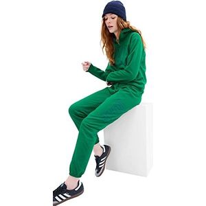 GAP Fleece joggingbroek met oversized logo voor dames, Vakantie Groen, M