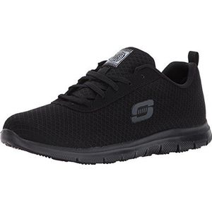 Skechers Ghenter Bronaugh Sneaker voor dames, Black Mesh Water Stain Repellent Behandeling, 37.5 EU