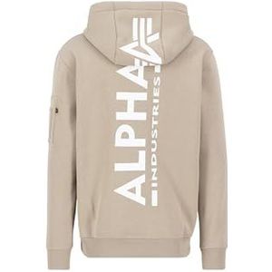 Alpha Industries - Capuchonsweatvest - Vintage Sand - Back Print Zip Hoody