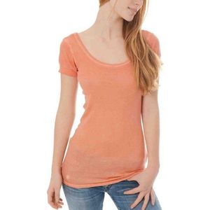 Herrlicher Dames T-Shirt, Oranje (Coral 14), 36
