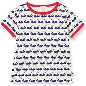 loud + proud Uniseks kindermierenprint, GOTS-gecertificeerd T-shirt, ultra marine, 98-104