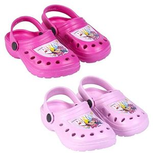 CERDÁ LIFE'S LITTLE MOMENTS, Meisjesclogs bedrukt met Minnie personages, rubberen slippers met hielsteun voor extra veiligheid, officieel Disney-gelicentieerd product voor meisjes, Fuchsia, 29 EU