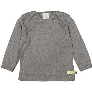 loud + proud Uniseks T-shirt met lange mouwen, GOTS-gecertificeerd, grijs, 110 cm