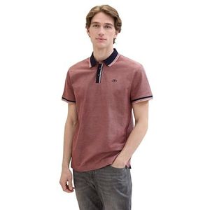 TOM TAILOR Poloshirt voor heren, 35774 - Navy Flam Twotone, M