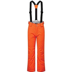 Dare2b Kid's Motive Waterdicht Ademend Getapete Naden Reflecterende Detail Pant Salopettes, Blaze Oranje, 15-16