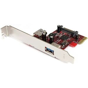 StarTech.com 2-poorts USB 3.0 SuperSpeed PCI Express interfacekaart met UASP-ondersteuning - PCIe USB 3 kaart 1 intern / 1 extern
