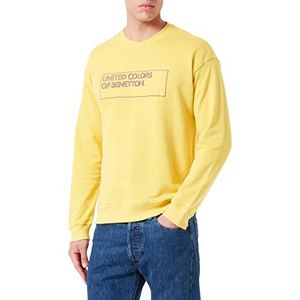 United Colors of Benetton Tricot G/C M/L 3J68U100F sweatshirt met capuchon, geel maïs 27T, XL voor heren