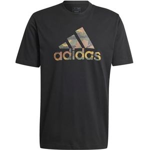 adidas Heren CAMO BOS GRAPHIC TEE, black, S