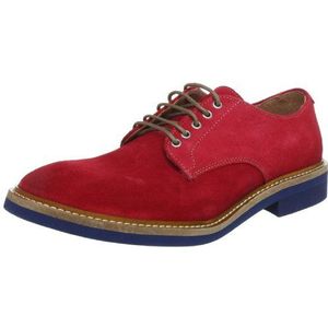 SELECTED Sel Theo Suede ID 16030244 lage veterschoenen voor heren, rood (red), 44 EU