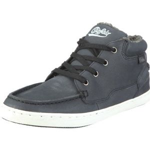 Buffalo London Sneaker Nubuck Leather, zwart zwart 01, 37 EU