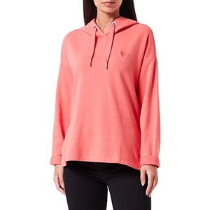 TOM TAILOR Dames Hoodie sweatshirt 1030497, 12230 - Smooth Papaya Red, S