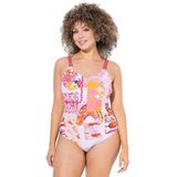 Ulla Popken - Badpak - Gemengde Kleuren - Soft Cup - Triangel