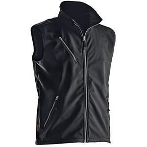 Jobman Workwear 7502, 750271-9900-7 softshell vest, zwart, XL