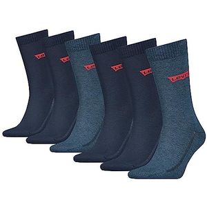 Levi's Unisex CLSSC sokken (6 stuks), denim, 39-42 EU