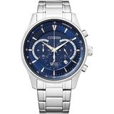 Citizen Heren chronograaf quartz horloge met roestvrijstalen band AN8190-51L, Zilver, armband