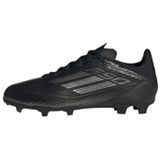 adidas F50 League voetbalschoenen voor kinderen, uniseks, stevige grondschoenen, Core Black Iron Met Goud Met, 36 2/3 EU