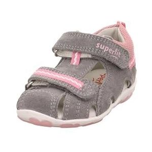 Superfit Fanni sandalen voor meisjes, Grijs Roze 2510, 18 EU