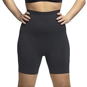 POMPEA Damesmantel met comfortabele pasvorm, slip, Zwart, L Plus