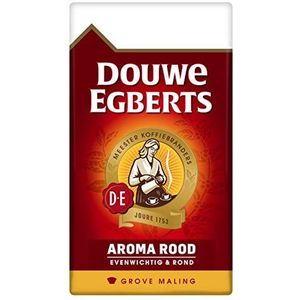 Douwe Egberts Filterkoffie Aroma Rood Grove Maling (3 Kilogram, Intensiteit 05/09, Medium Roast Koffie), 6 x 500 Gram
