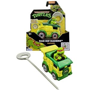 TMNT Teenage Mutant Ninja Turtles TMNT Ninja Schildpad Raphael RAD Rip Racers, Actiefvoertuig, klassieke editie, speelgoed en cadeaus voor kinderen vanaf 3 jaar