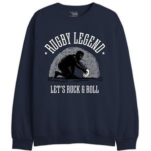 Republic Of California Rugby Legend UXREPCZSW046 Sweatshirt voor heren, marineblauw, maat XXL, Marine., XXL