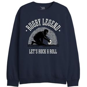 Republic Of California Rugby Legend UXREPCZSW046 Sweatshirt voor heren, marineblauw, maat XS, Marine., XS