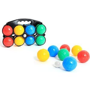 BLUE SKY - 8 Petanqueballen - Behendigheidsspel voor buiten - 048055 - Multicolor - Plastic - 7 cm - Kinder speelgoed - Buitenspel - Vanaf 3 jaar