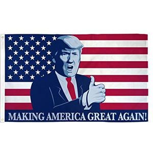 AZ FLAG Vlag Donald Trump President Amerika naar nieuw geniaal, 90 x 60 cm - Vlag Making America Great Again 60 x 90 cm - Vlaggen