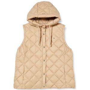 Tommy Hilfiger Dames CRV CLASSIC LW DOWN GEQUILTED VEST Beige 46, Beige, 72