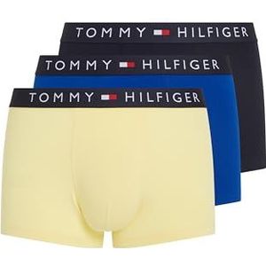 Tommy Hilfiger Heren 3P Trunk Ultra Blauw/Des Sky/Country Geel XL, Ultra Blauw/Des Sky/Country Geel, XL